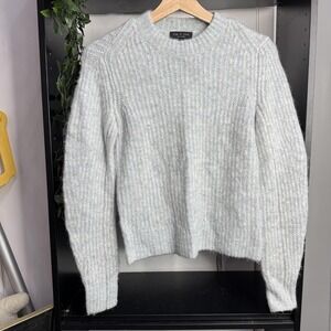 Rag & Bone Sweater Womens XS Gray Alpaca Wool Blend Soft Crewneck Pullover Knit